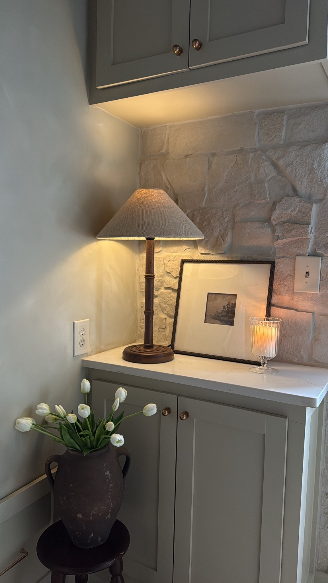 Laundry room mood lighting! New wooden table lamp from @Joon Loloi 

#LTKSpringSale #LTKHome #LTKSeasonal