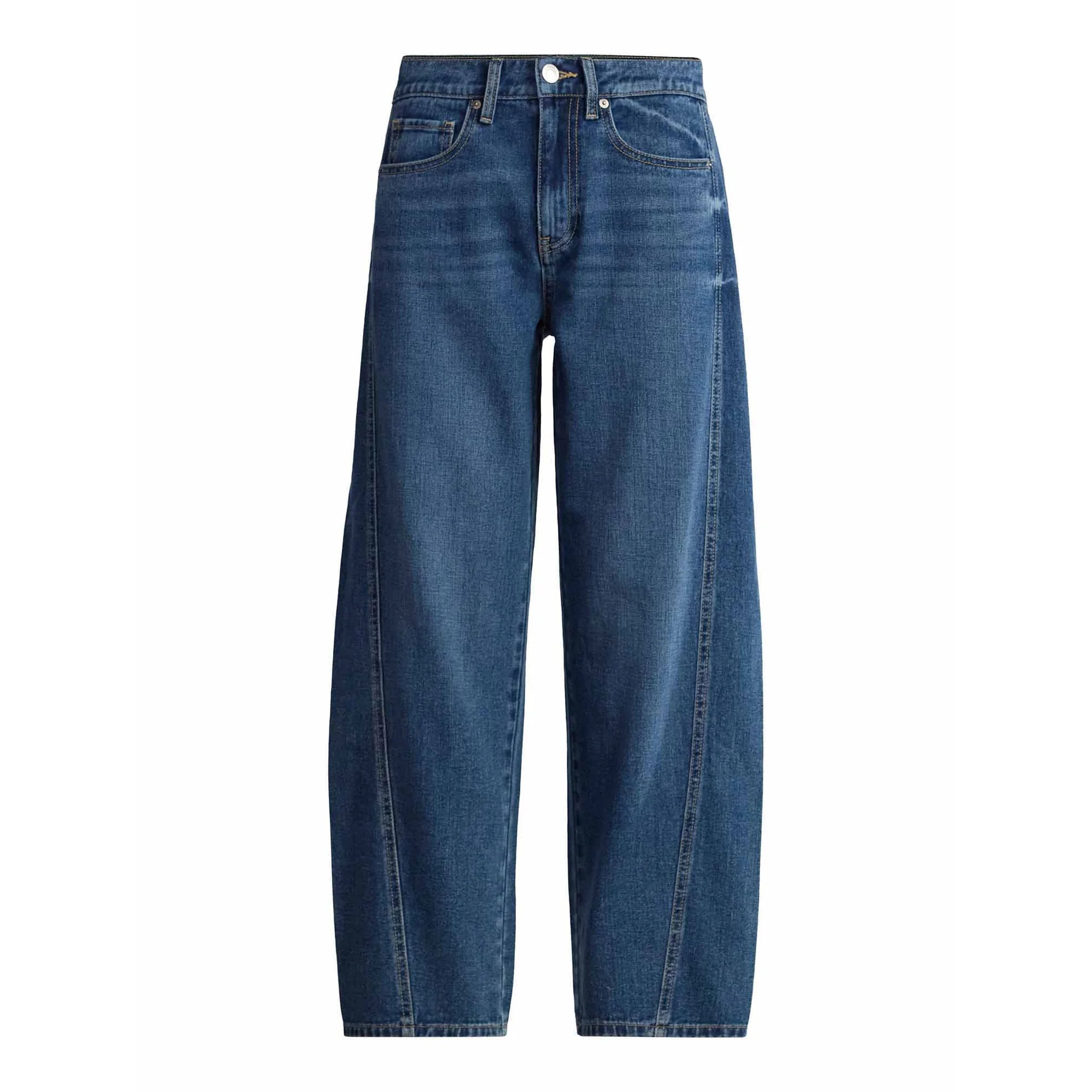 Free Assembly Women's and Women's Plus Barrel Ankle Jeans, 27" Inseam, Sizes 0-26 - Walmart.com | Walmart (US)