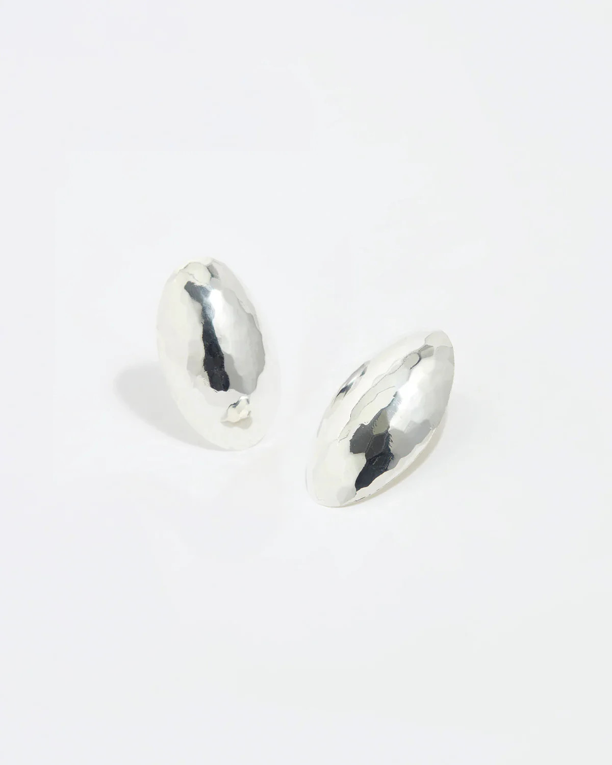 Mini Mandorla Earrings, Silver | Soru Jewellery