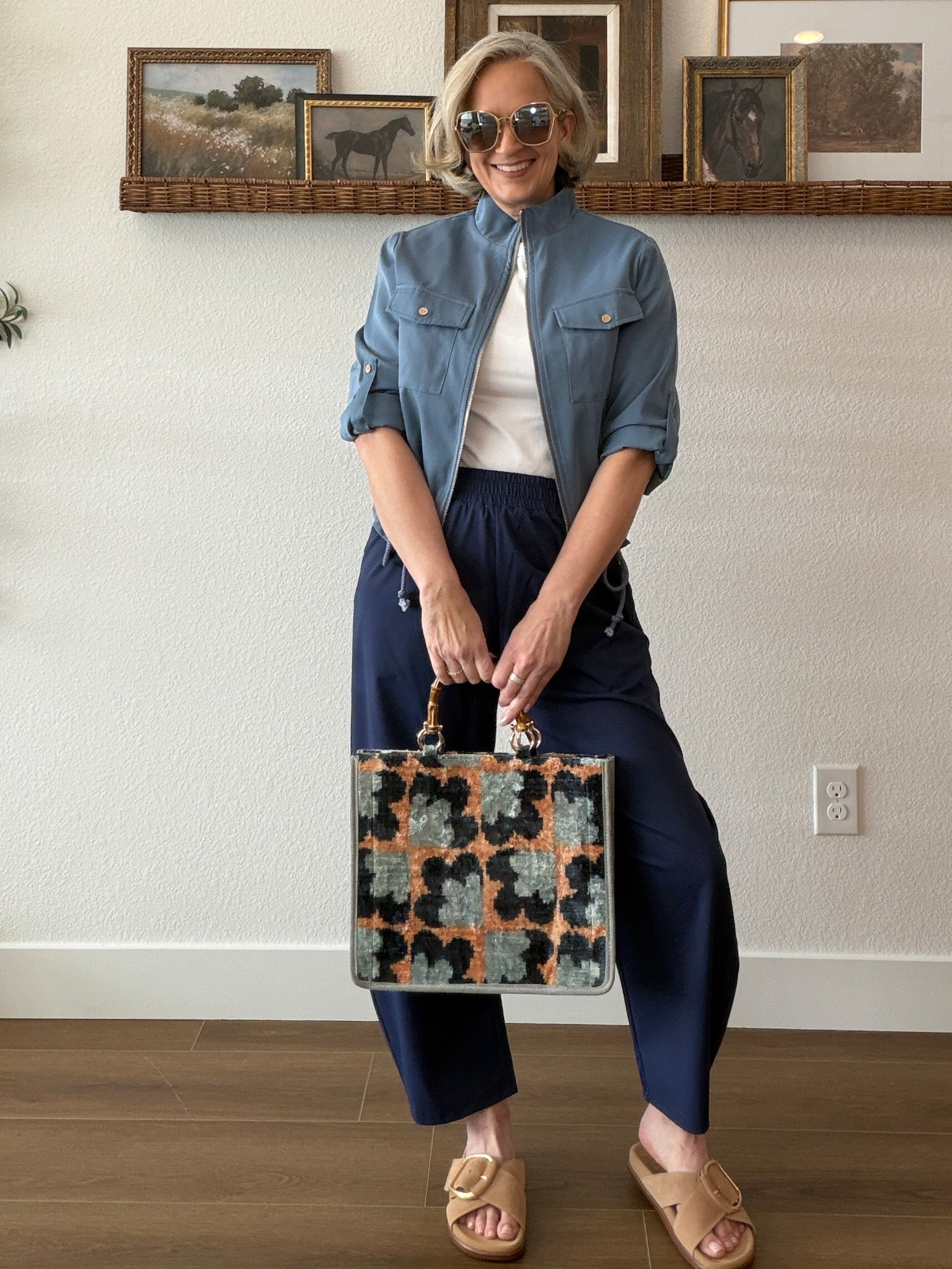 I’m obsessed with these pants and the shoes. Actually, I love this lightweight jacket too! Midlife means being comfy but put together!

Amazon, Sam Edelman, barrel pants, slides, buckle, white tee, over 50, midlife style, spring style

#LTKootd #LTKOver40