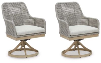 Seton Creek Outdoor Swivel Dining Chair (Set of 2) | Ashley Homestore