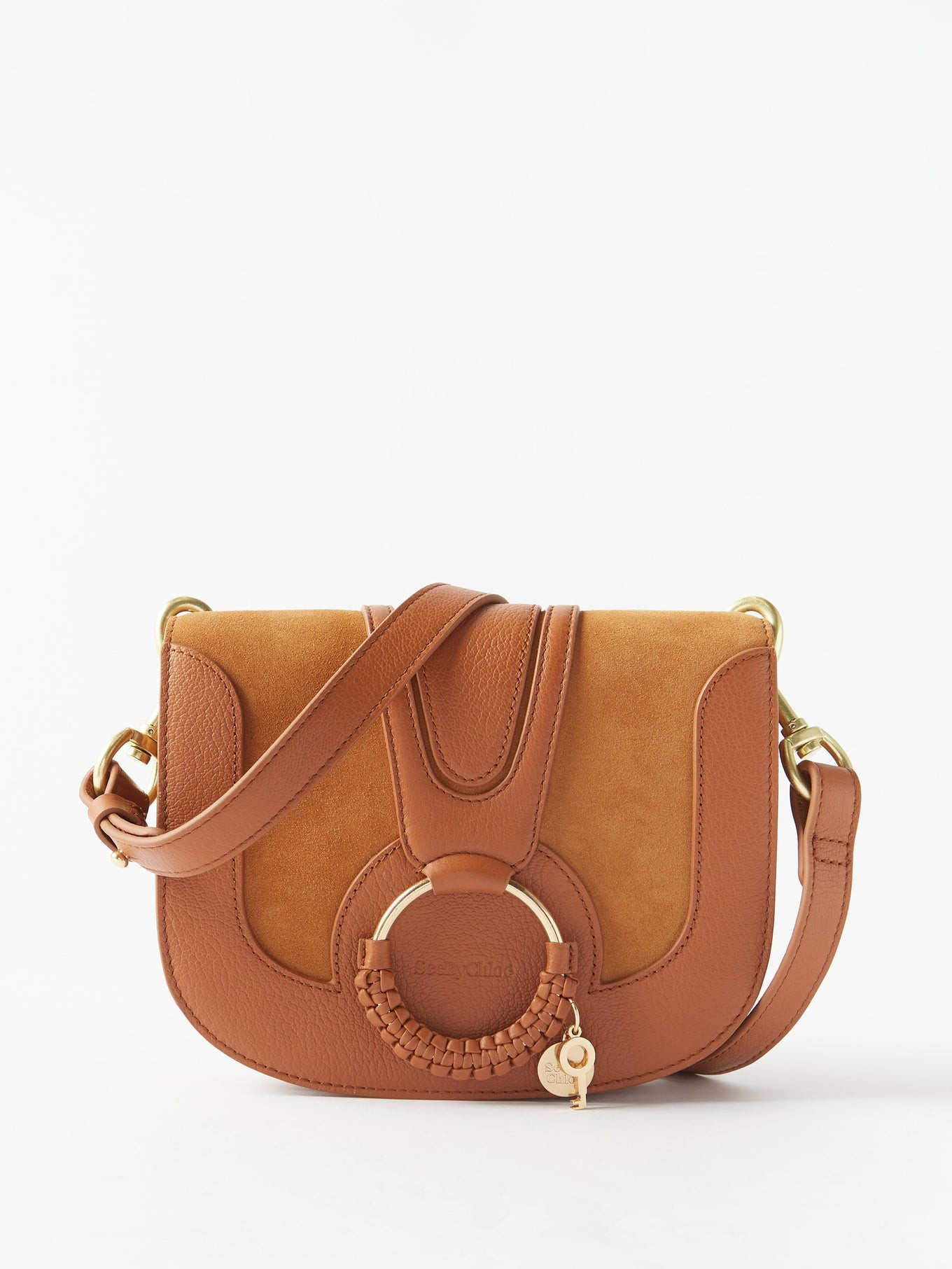 Hana small suede and leather cross-body bag | See By Chloé | Matches (US)