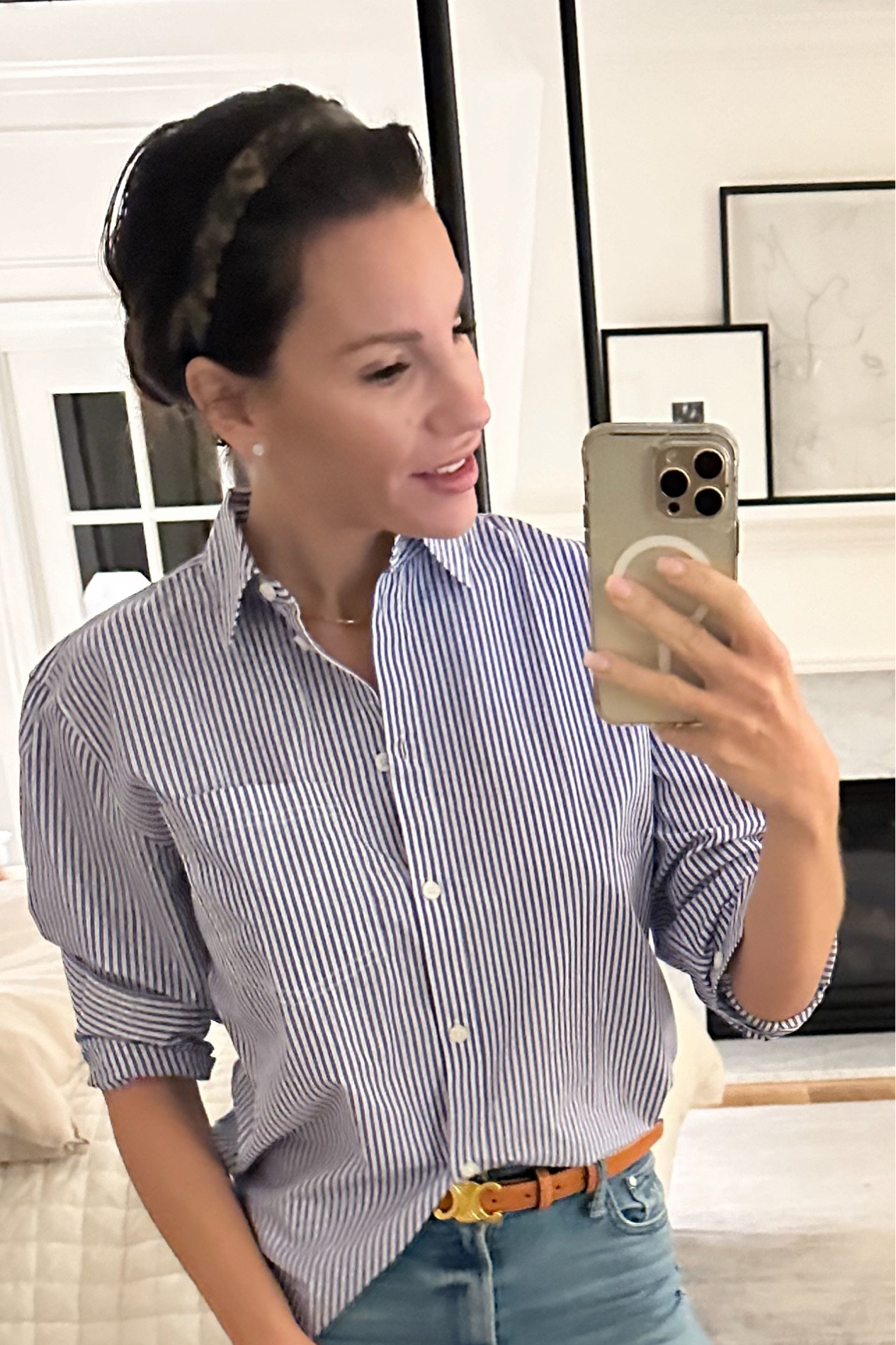 J Crew Garçon classic shirt in stripe cotton poplin on salee

#LTKover40 #LTKSpringSale