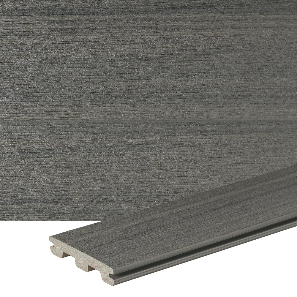 TimberTech Prime+ 1-in x 6-in x 16-ft Sea Salt Grey Grooved Composite Deck board in Gray | ESGV54... | Lowe's