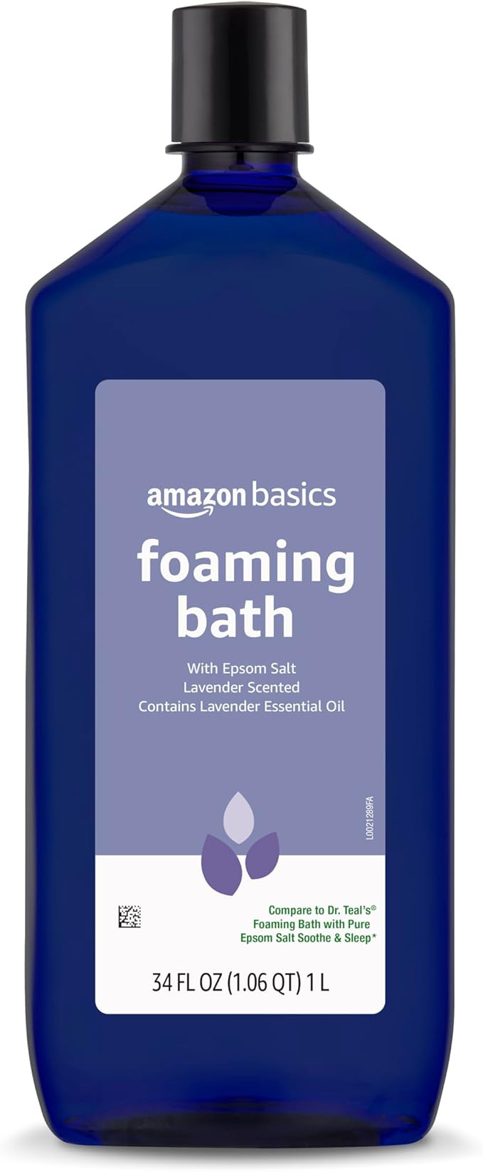 Amazon Basics Lavender Scented Foaming Bath with Essential Oil and Epsom Salt, Soothing, 34 Fluid... | Amazon (US)