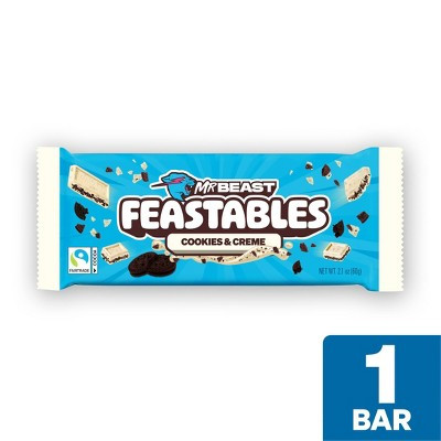 Feastables MrBeast Cookies and Cream Chocolate Bar - 60g | Target