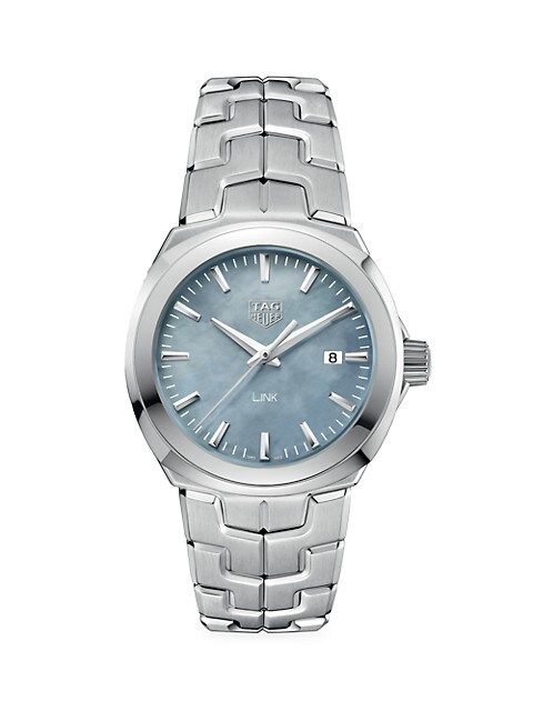 Link Grey Stainless Steel Bracelet Watch | Saks Fifth Avenue