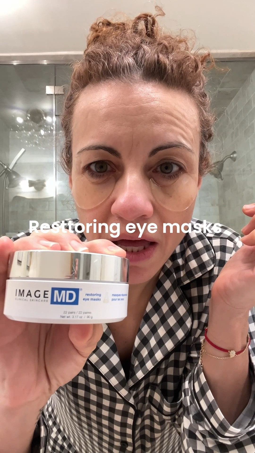 Morning face routine before we head out to hot Pilates. We first put our Vanni cream moisturizer. Next, we put our eye mask to remove any puffiness. Wearing size small tommy John black and white pajamas  

#LTKmorningroutine #LTKselfcare #LTKBeauty