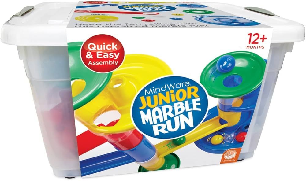 MindWare Junior Marble Run — Simple, Fun MindWare Marble Run Building Set for Kids Age 12 Month... | Amazon (US)