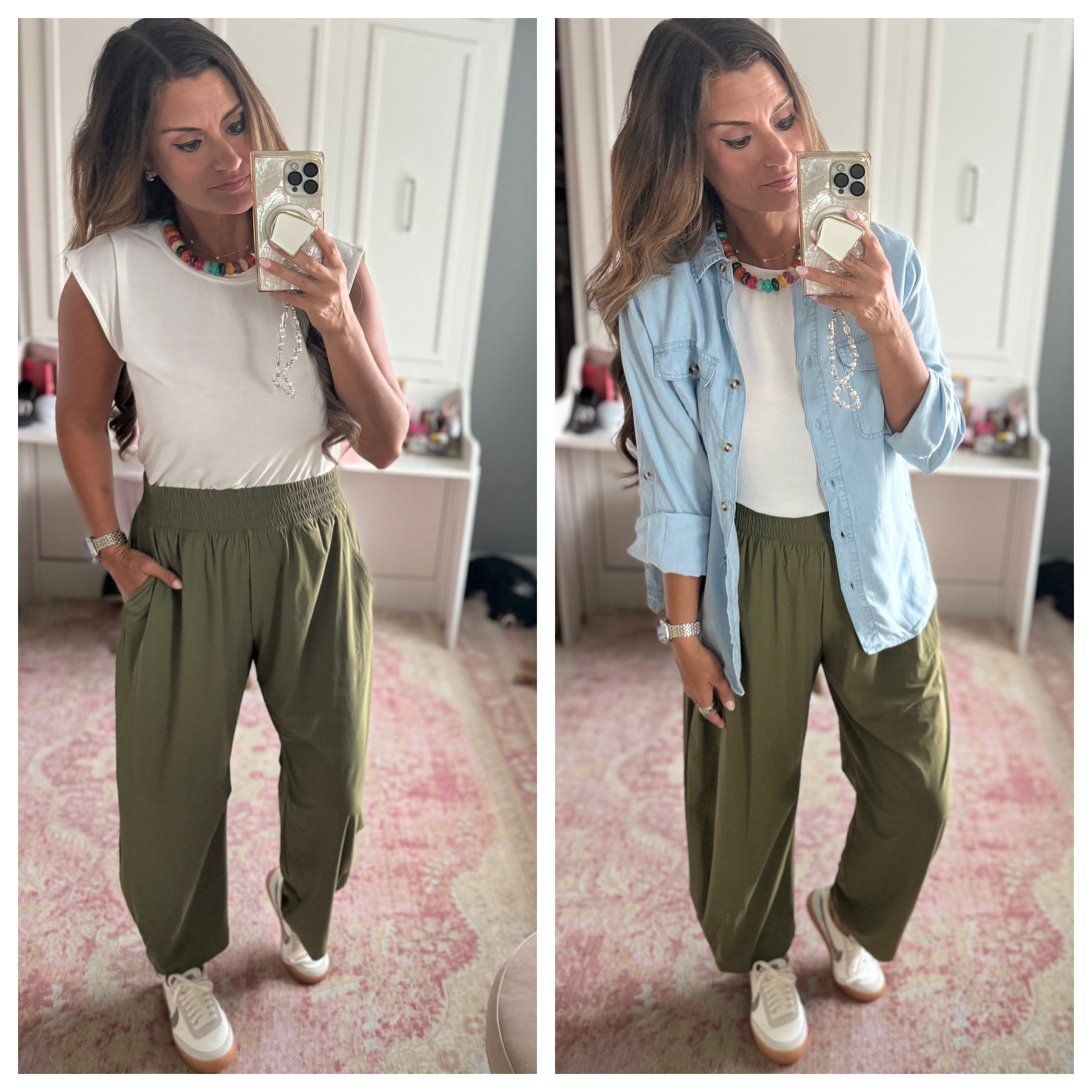 How to style green joggers