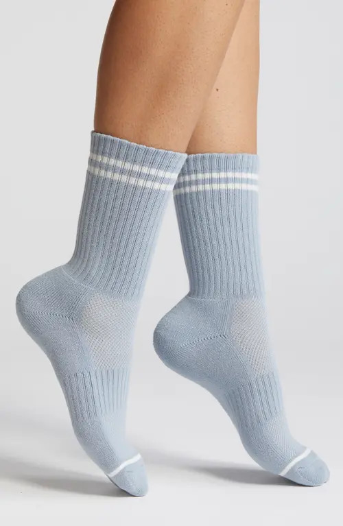Le Bon Shoppe Boyfriend Crew Socks in Blue Grey at Nordstrom | Nordstrom