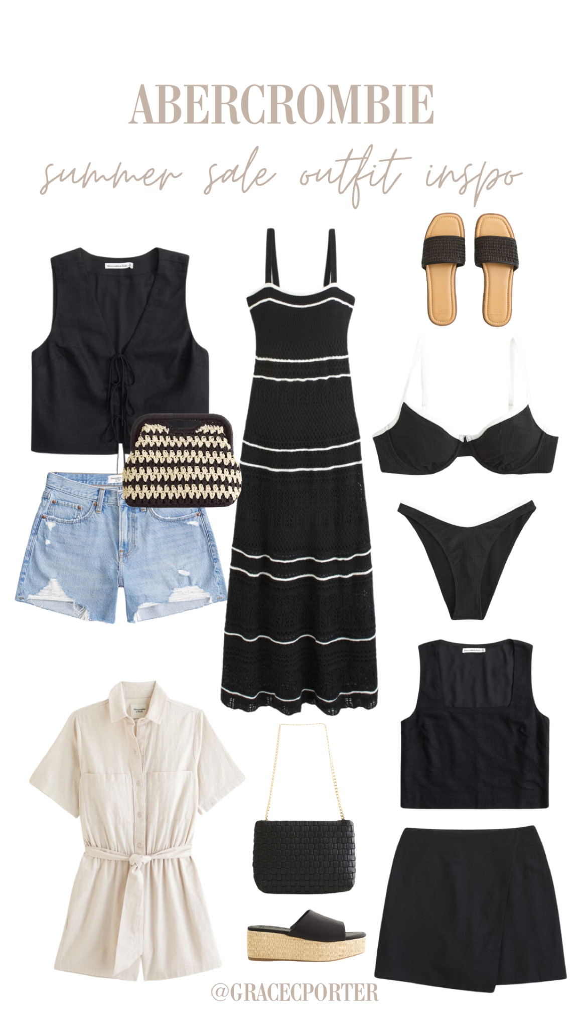 Abercrombie’s summer sale is here! A more neutral/darker outfit inspo for summer💌🤍🍒 Loving this color scheme and it’s easy to pair with other items! Get them now while on sale!

#LTKSeasonal #LTKFindsUnder100 #LTKStyleTip