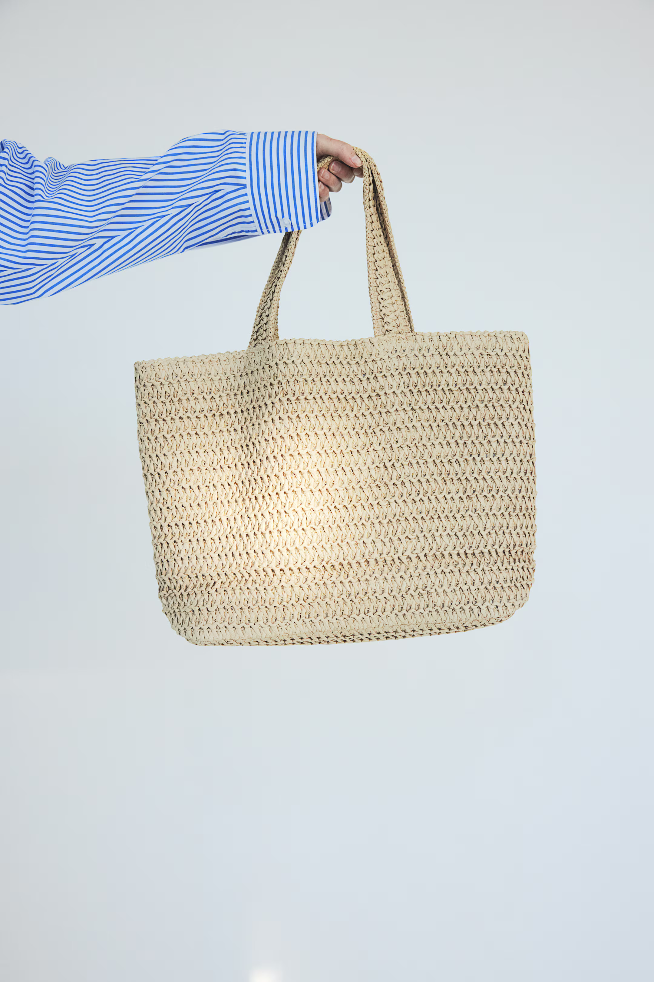 Straw shopper - Beige - Ladies | H&M GB | H&M (UK, MY, IN, SG, PH, TW, HK)
