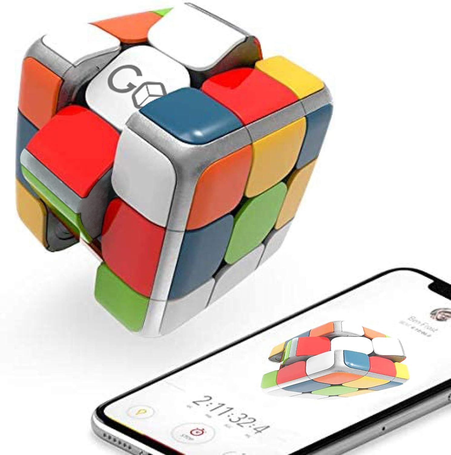 GoCube The Connected Electronic Bluetooth Rubik's Cube: Award-Winning app Enabled STEM Puzzle for... | Amazon (US)