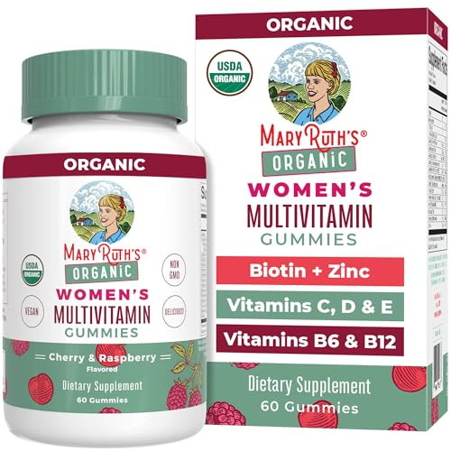 MaryRuth Organics Multivitamin for Women 14 | Women's Multivitamin Gummies for Immune Support| Skin Health | Sugar Free | Vegan | Non-GMO | 60 Count | Amazon (US)
