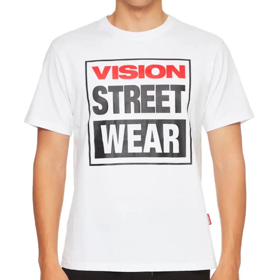 VISION STREET WEAR MENS SHORT SLEEVE WHITE OG BOX LOGO TEE T SHIRT NEW WITH TAGS  | eBay | eBay US