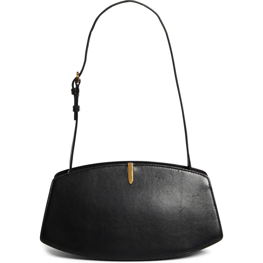 SAVETTE The Florence Leather Shoulder Bag in Black at Nordstrom | Nordstrom