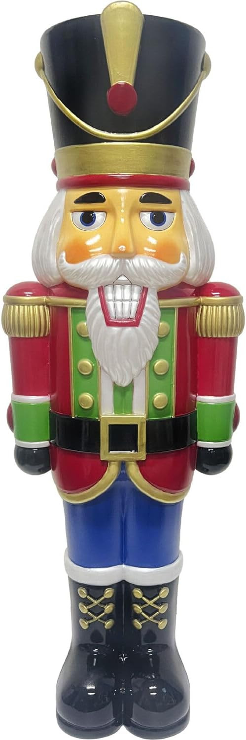 Fraser Hill Farm 40” Nutcracker Soldier Blow Mold, Lighted Indoor & Outdoor Christmas Decoratio... | Amazon (US)