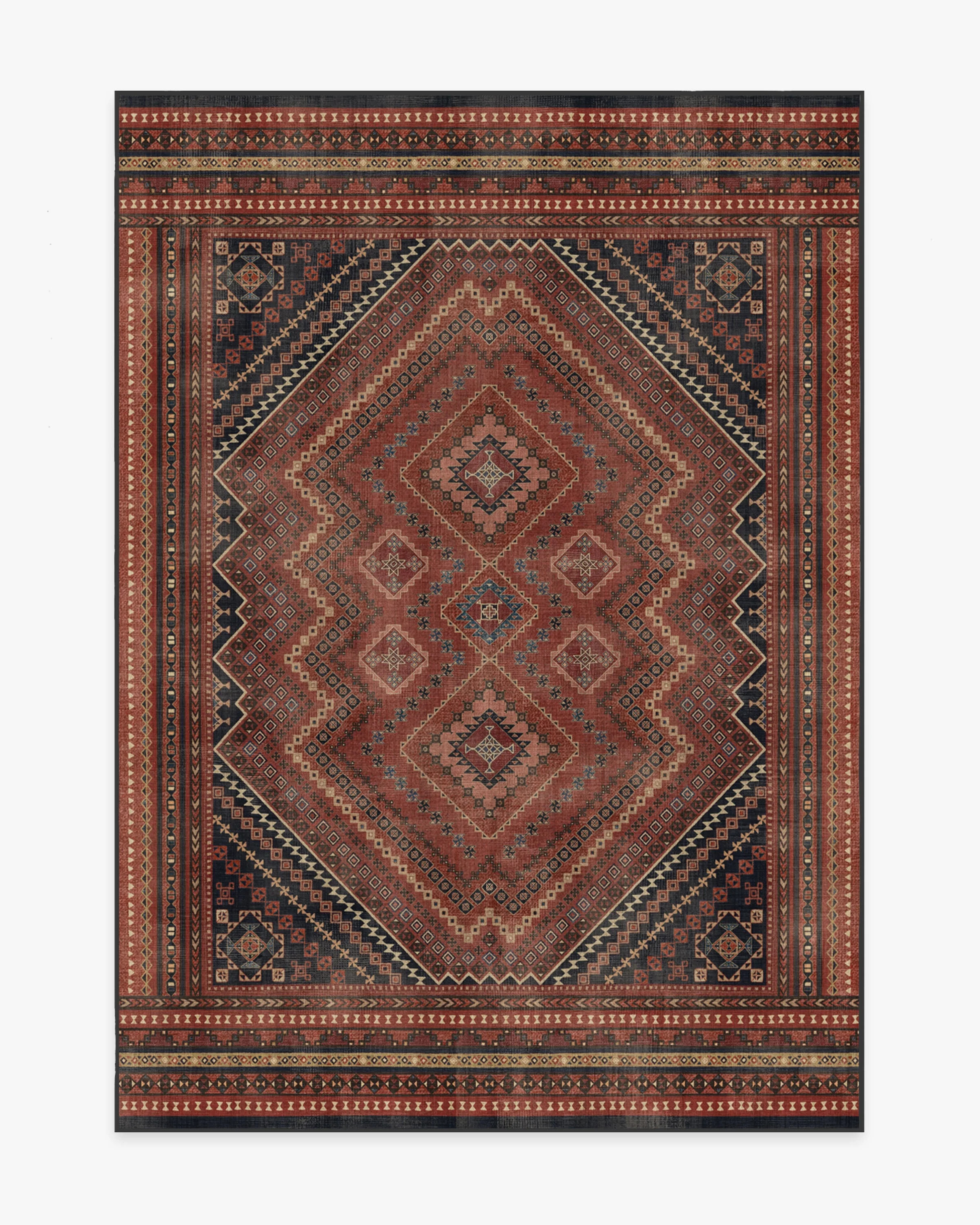 Kaden Amber Red Flatwoven Rug | Ruggable