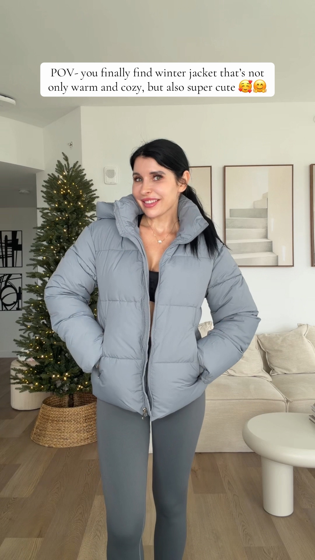 Lightweight puffer winter jacket with detachable hood 

#LTKFindsUnder100 #LTKSeasonal #LTKootd