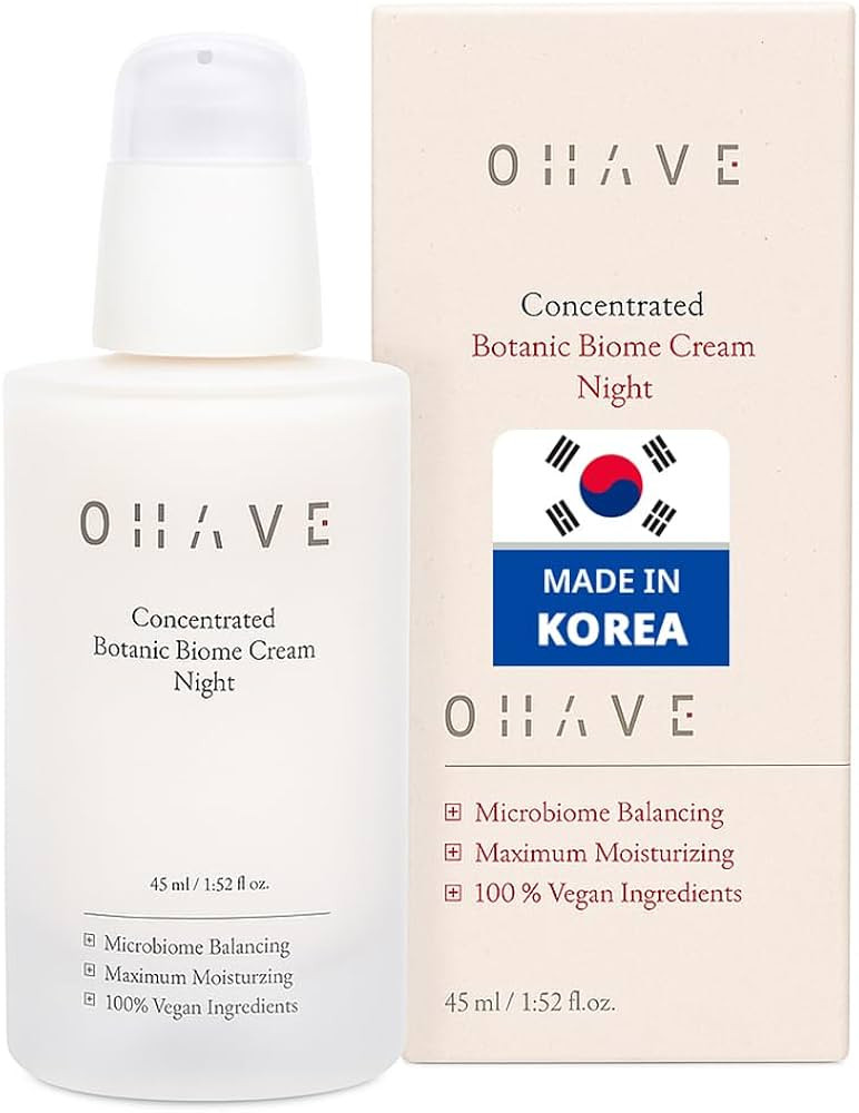 ZIOSTAND OHAVE Night Cream – Hydrating Korean Moisturizer for Instant Hydration & Overnight Ski... | Amazon (US)