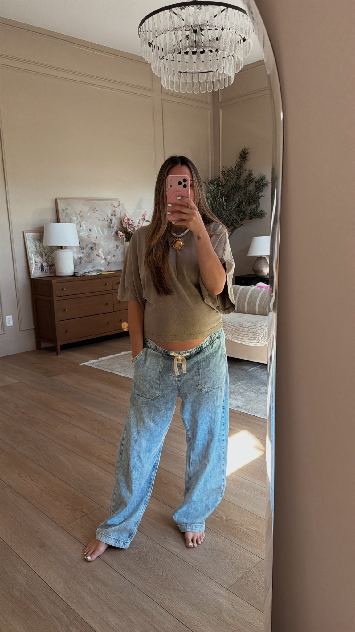 Favorite jeans I’ve worn all pregnancy. They’re on sale! I’m 34 weeks and wearing a M. Color is light indigo 

#LTKootd #LTKBump #LTKmomlife