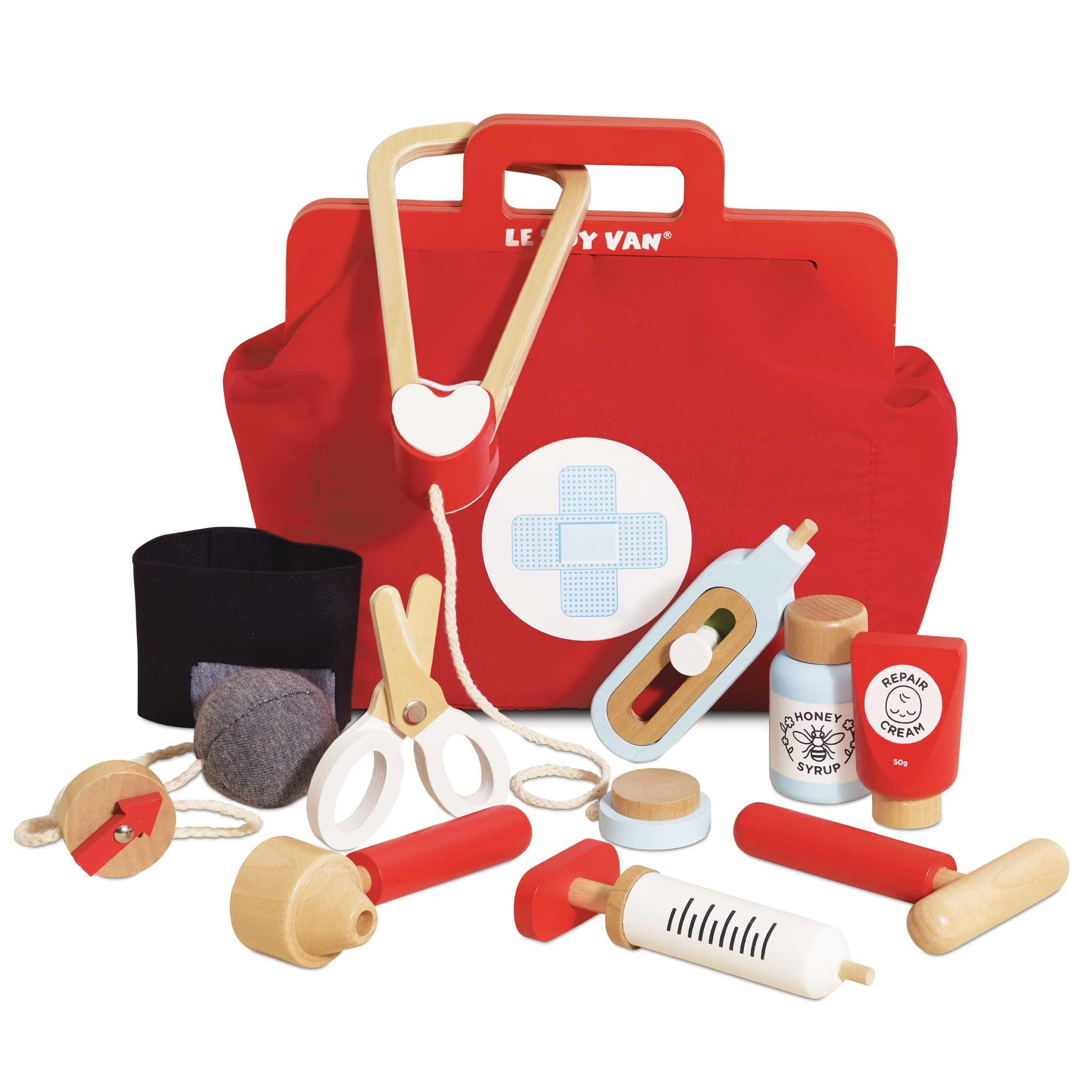Le Toy Van - Kids Wooden Educational Pretend Play Honeybake Doctor's Medical Play Set Kit | Kids ... | Amazon (US)
