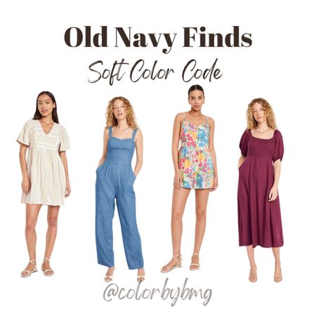 Old Navy Finds for Soft Color Codes

Get the colors pictured 

Soft Autumn 
Soft Summer 