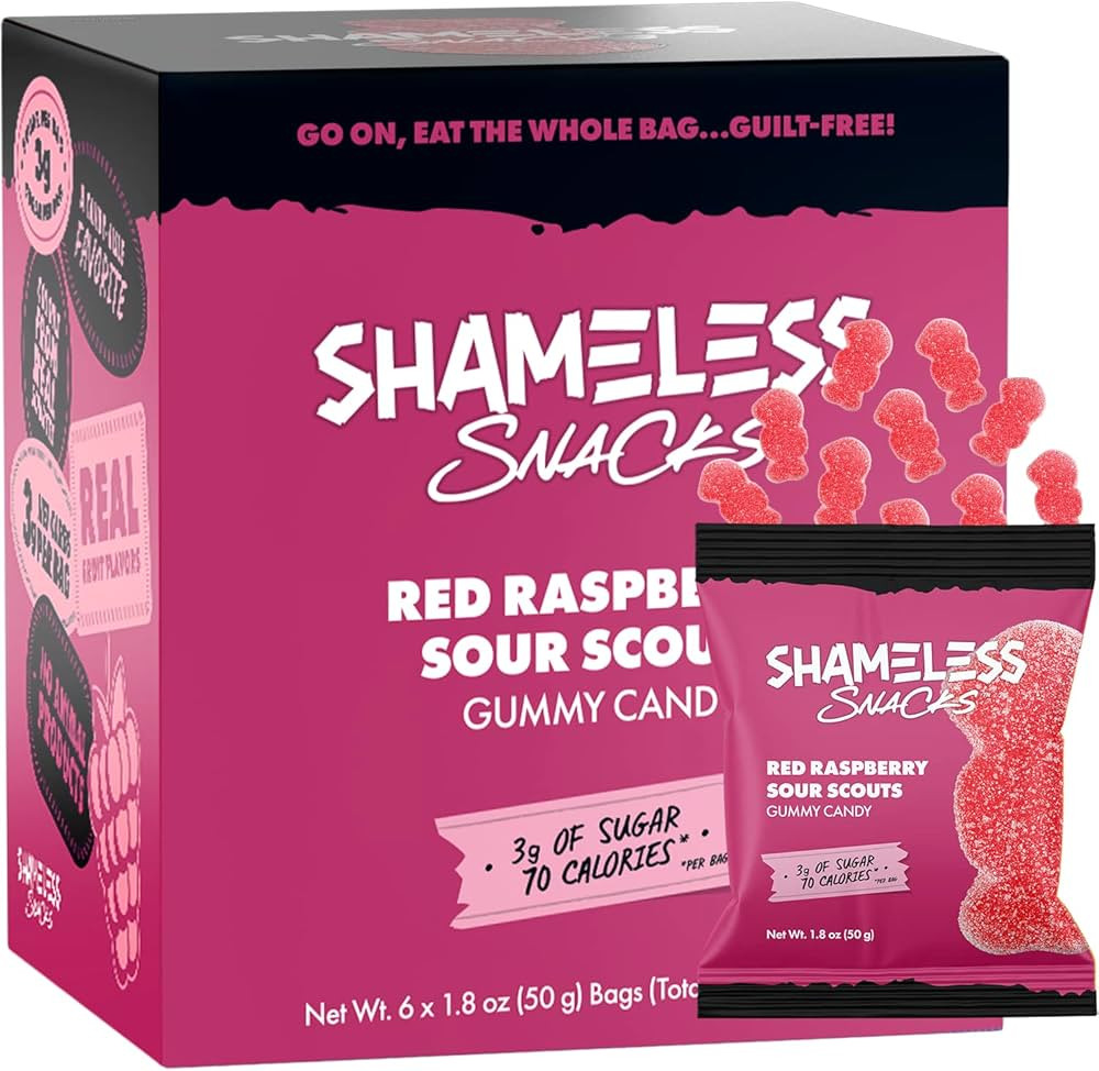 Shameless Snacks - Healthy Low Calorie Snacks, Low Carb Keto Gummies (Gluten Free Candy) - 6 Pack... | Amazon (US)
