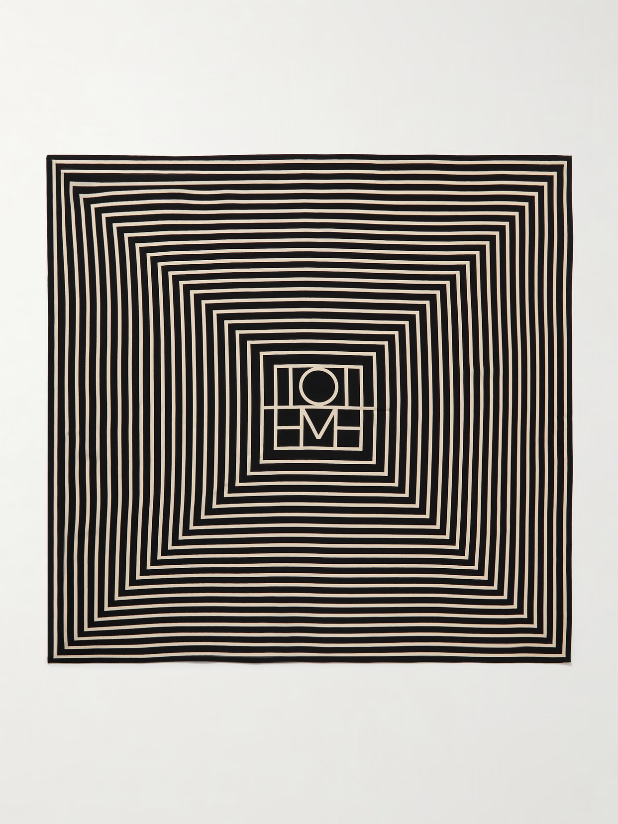 TOTEME - Printed Silk Crepe De Chine Scarf - Black | NET-A-PORTER (UK & EU)