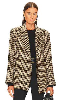 ANINE BING Kaia Blazer in Houndstooth from Revolve.com | Revolve Clothing (Global)