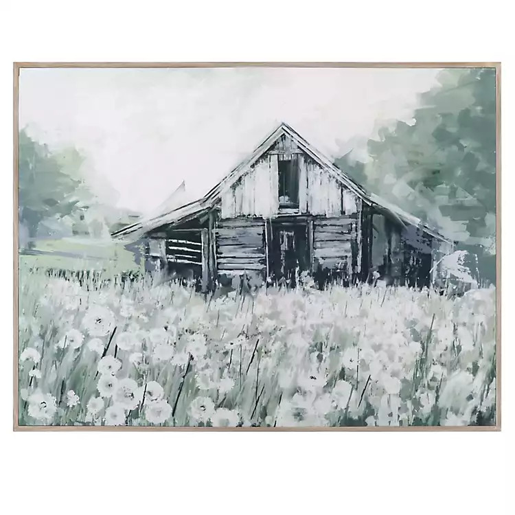 Dandelion Barn Framed Canvas Art Print | Kirkland's Home