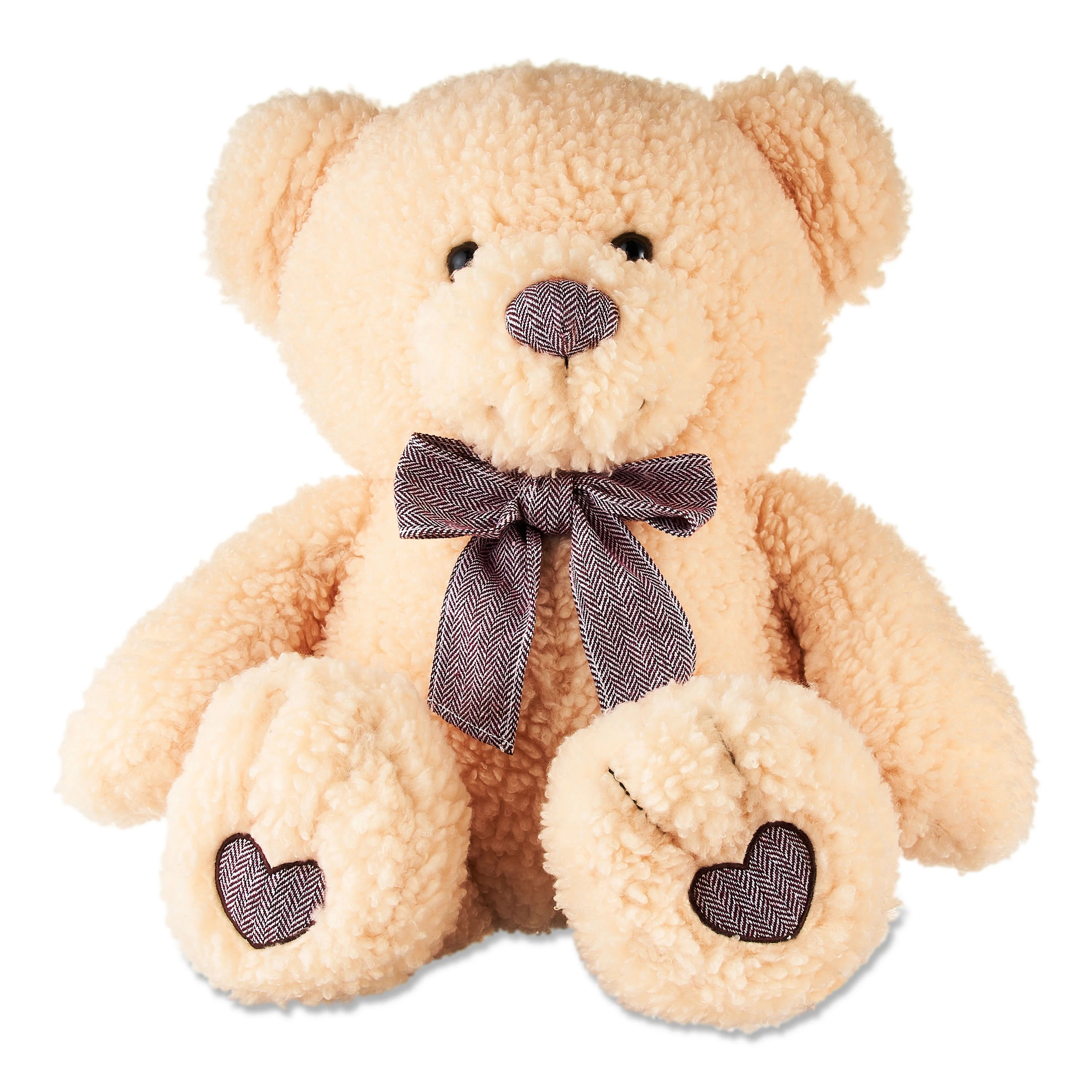 Way to Celebrate! Valentine's Day 18.5in Teddy Precious Plush Toy, Cream - Walmart.com | Walmart (US)