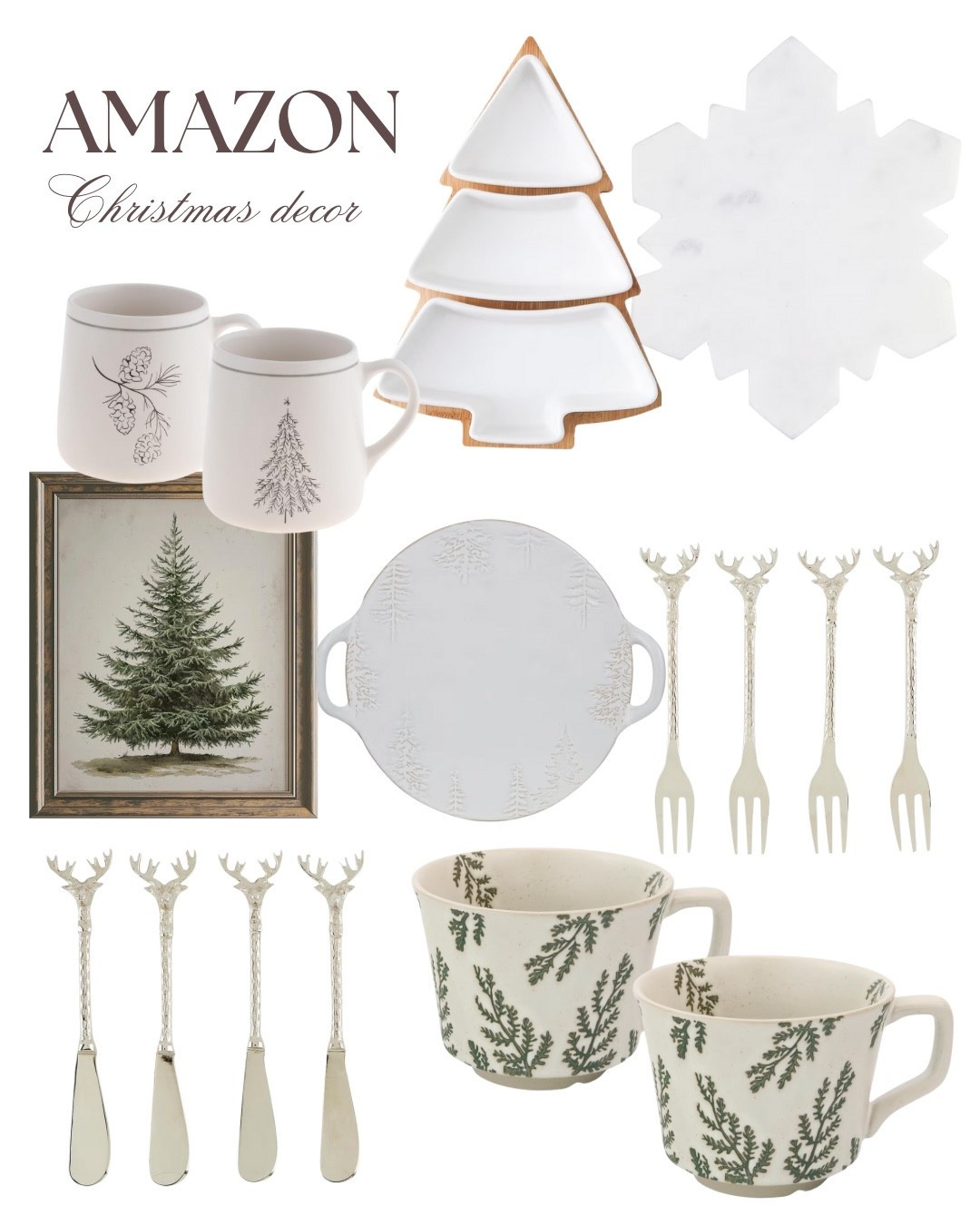 Amazon Christmas decor, Christmas mugs, Christmas trays, Christmas picture 

#LTKHoliday #LTKHome #LTKGiftGuide