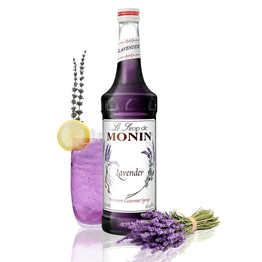 Monin - Lavender Syrup, Aromatic and Floral, Natural Flavors, Great for Cocktails, Lemonades, and... | Amazon (US)