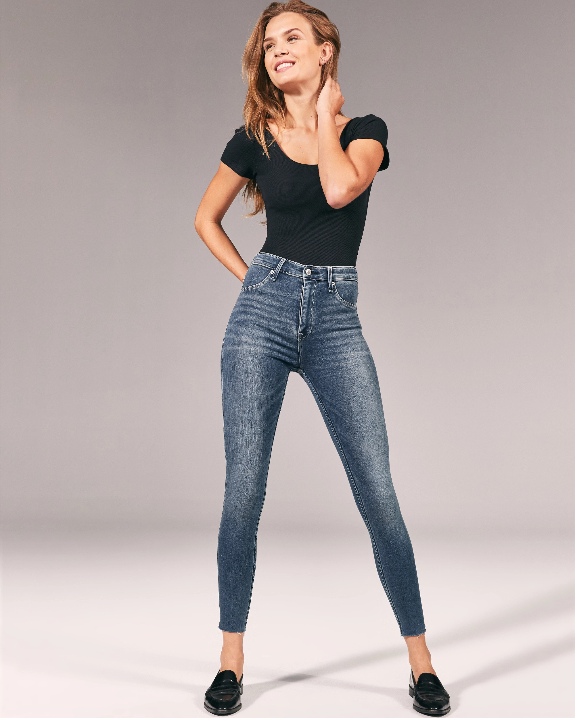 High Rise Jean Leggings | Abercrombie & Fitch (US)