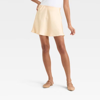 Women's Satin Mini A-Line Skirt - A New Day™ | Target