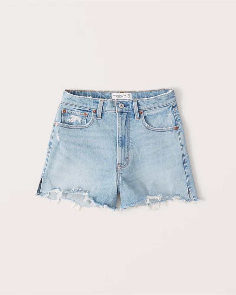 Women's 90s High Rise Cutoff Shorts | Women's Clearance | Abercrombie.com | Abercrombie & Fitch (US)