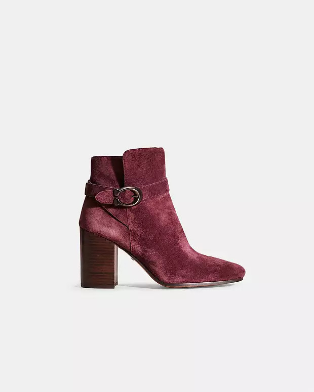 Restored Delaney Signature Buckle Heel Bootie | Coach (US)