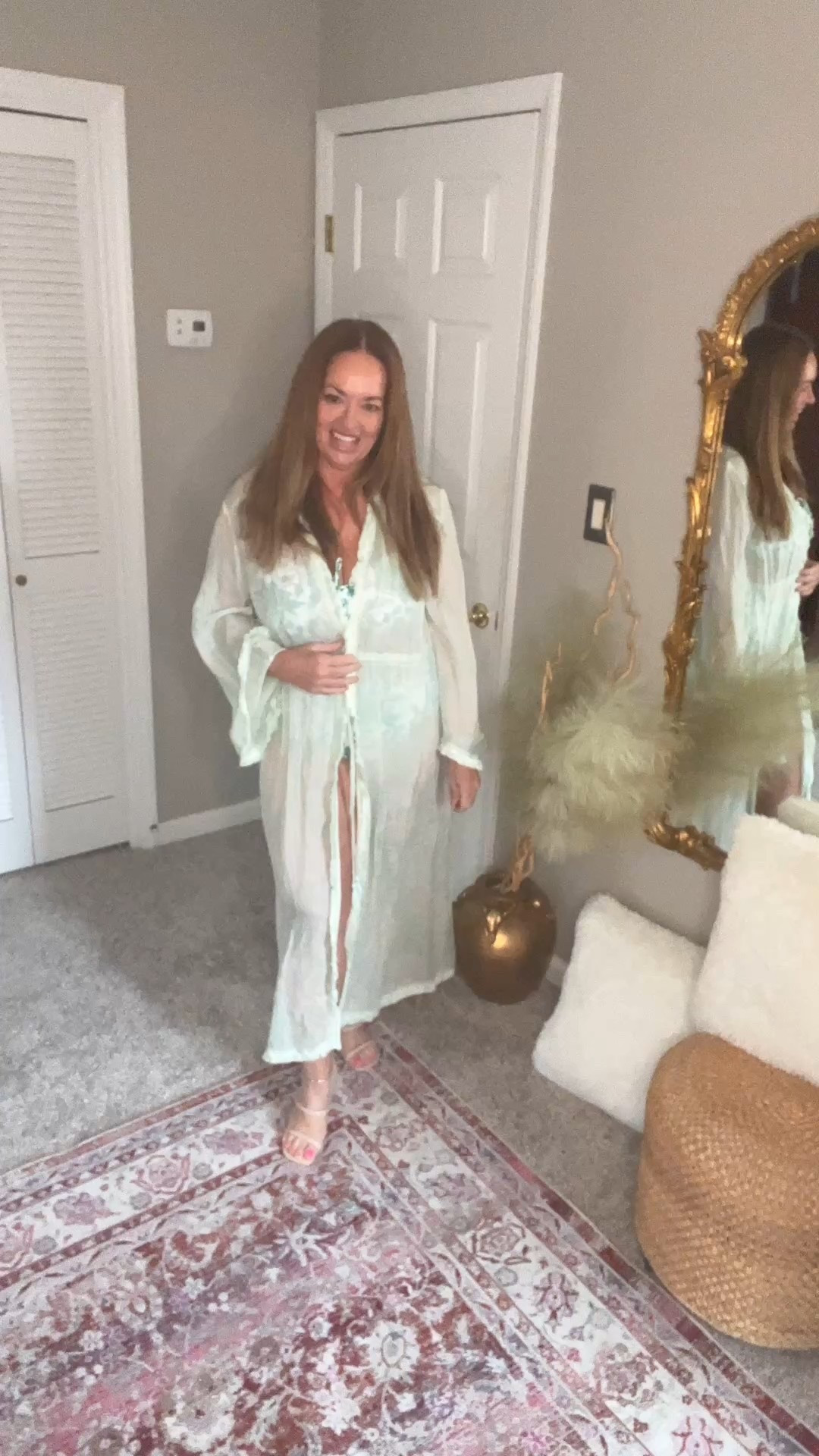 Curvy figures look fantastic in this high waisted swimsuit and supportive bra top with adjustable straps. Vacation planning has started. Priced at 26.99

#LTKgrwm #LTKMidsize #LTKTravel