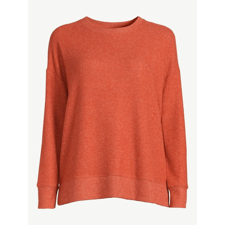 Time and Tru Women's Soft Hacci Knit Pullover, Sizes XS-XXXL | Walmart (US)