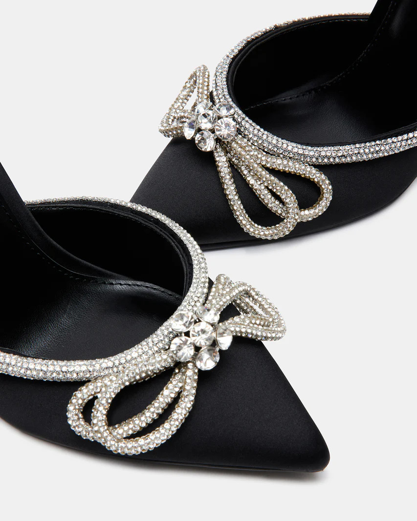 VIABLE Black Sandals | Women's Black Designer Sandals | Steve Madden (US)