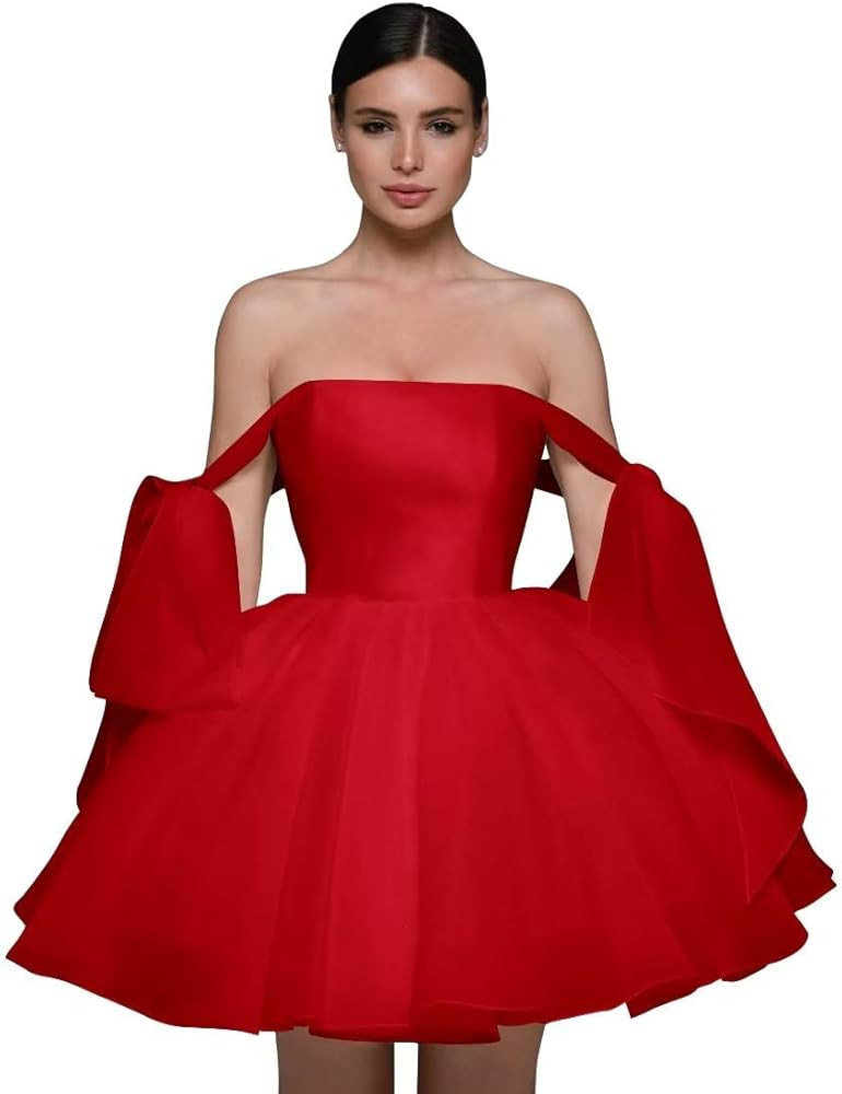 Short Homecoming Dresses for Women Organza Wedding Dresses for Bride Ball Gowns Formal Cocktail D... | Amazon (US)