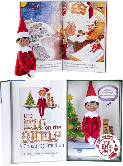The Elf on the Shelf: A Christmas Tradition - Boy Scout Elf with Brown Eyes - Includes Artfully I... | Amazon (US)