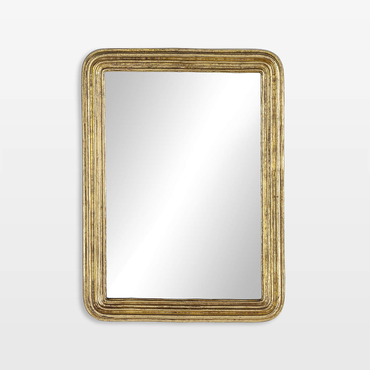 Gabriel Gold Leaf Wall Mirror 35" x 48" | Crate & Barrel | Crate & Barrel