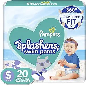 Pampers Splashers Disposable Swim Diapers Size 3 (13-24lbs), 20 Count | Amazon (US)