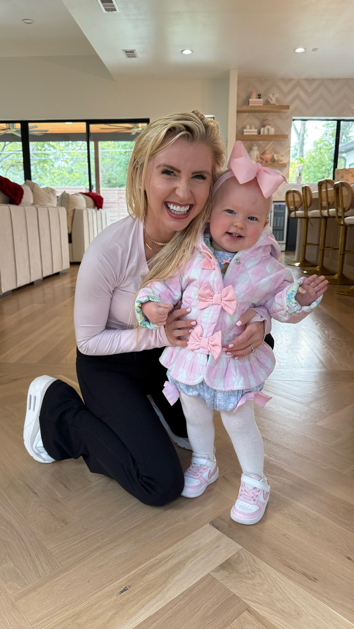 OOTD with Lily! Love the pattern and bows on this quilted coat from The Smocked Flamingo! They have so many cute Thanksgiving and holiday themed bubbles for babies! 💗

#LTKBaby #LTKSeasonal #LTKFamily