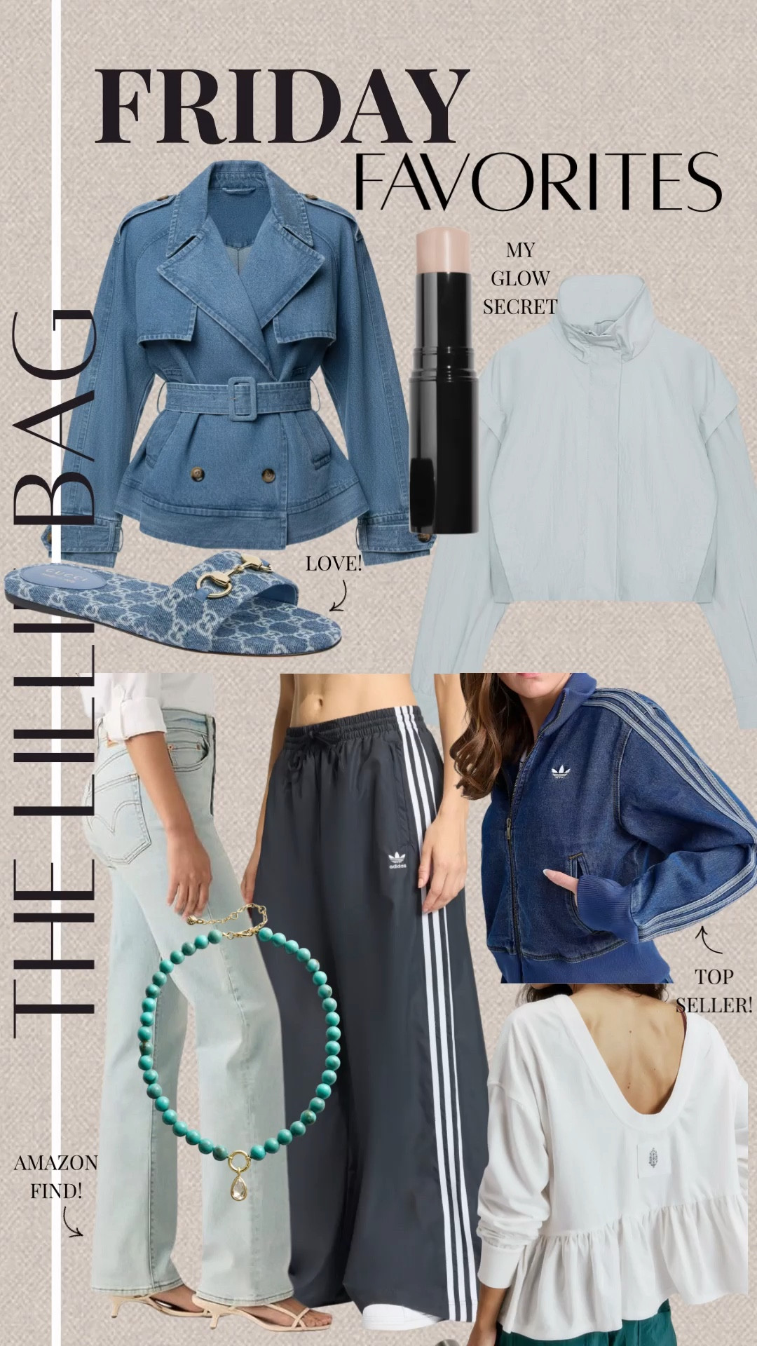 Friday favorites part 1! Denim and blue favorites 💙

Denim jeans. Track pants. Spring outfits. Outerwear. Jacket. Sandals. 

#LTKootd #LTKSeasonal