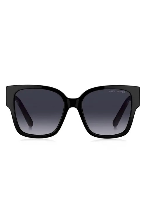 Marc Jacobs 54mm Square Sunglasses in Black/Grey Shaded at Nordstrom | Nordstrom