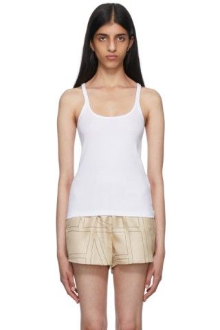 White Organic Cotton Tank Top | SSENSE